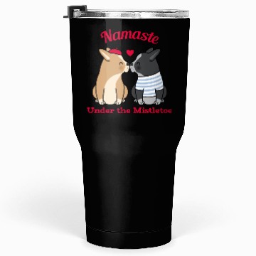 Discover Namaste Under the Mistletoe Christmas Yoga Tumblers 30 Oz