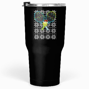 Discover Tennis Santa Tumblers 30 Oz