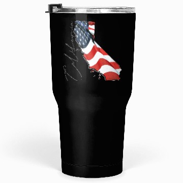 Discover USA Flag in California State Map CA Tumblers 30 Oz