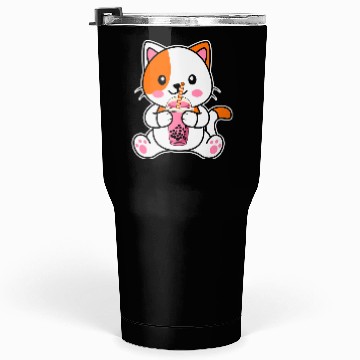 Discover strawberry cat Tumblers 30 Oz