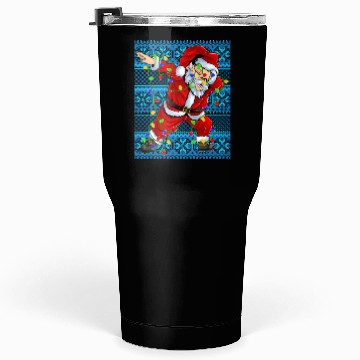 Discover Dabbing Santa Christmas Tree Lights Tumblers 30 Oz