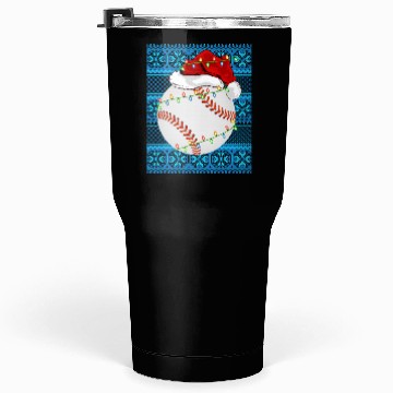 Discover Baseball Christmas Lights Tumblers 30 Oz