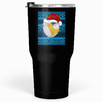 Discover Volleyball Christmas Lights Tumblers 30 Oz