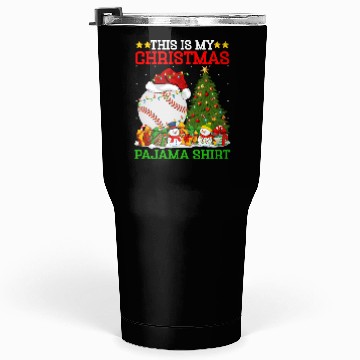 Discover Baseball Christmas Tree Lights Tumblers 30 Oz