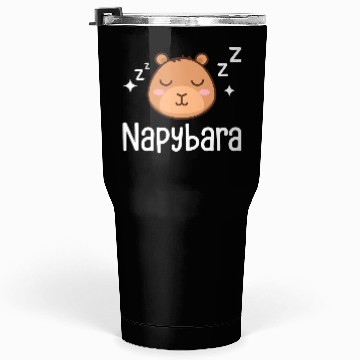 Discover Napybara Sleepy Cute Capybara Sleeping Nap Lover Tumblers 30 Oz