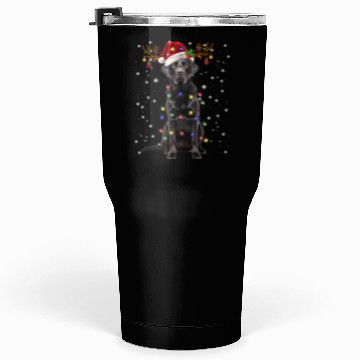 Discover Black Lab Labrador Christmas Tree Light Tumblers 30 Oz