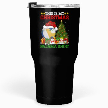 Discover Volleyball Christmas Tree Lights Tumblers 30 Oz