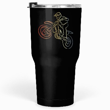 Discover Motocross One Line Drawing Tumblers 30 Oz