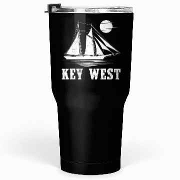 Discover KEY-WEST FLORIDA Sailing Sunshine-State West Keys Tumblers 30 Oz