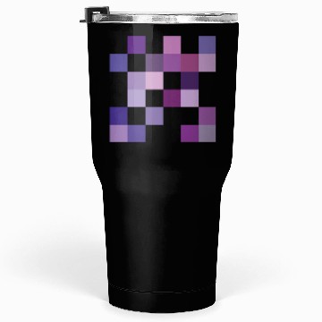 Discover Purple Gradient Squares Design Tumblers 30 Oz