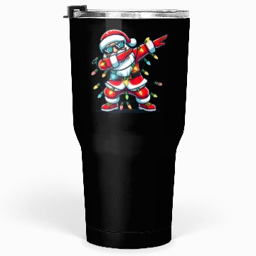 Discover Dabbing Santa Christmas Tumblers 30 Oz