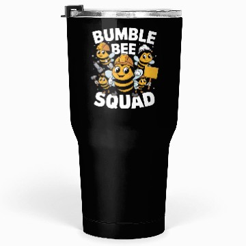Discover Fun Bumblebee Squad Cartoon Art Tumblers 30 Oz