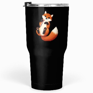 Discover Playful fox with candy cane for Christmas Tumblers 30 Oz