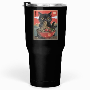 Discover Cat Ramen Japanese Tumblers 30 Oz