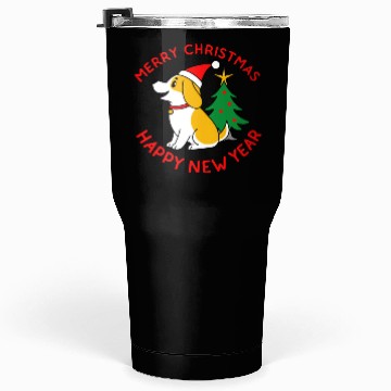 Discover dog11 merry christmas happy new year Tumblers 30 Oz