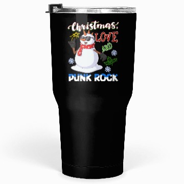 Discover Rocky Christmas: Santa Claus Concert In Punk Rock Tumblers 30 Oz