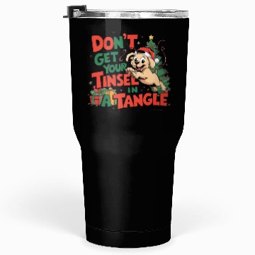 Discover Puppy Tinsel in a Tangle Tumblers 30 Oz