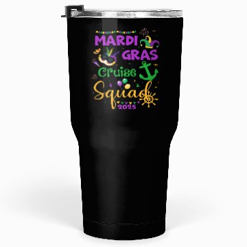 Discover Mardi Gras Cruise Squad 2025 Tumblers 30 Oz