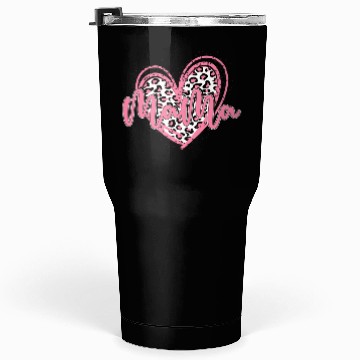 Discover Heart Mama Valentines Pink Leopard Tumblers 30 Oz