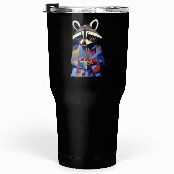 Discover Raccoon businessman Tumblers 30 Oz