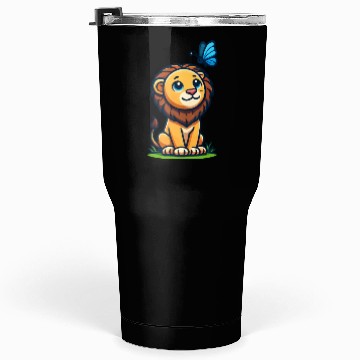 Discover lion and butterfly Tumblers 30 Oz