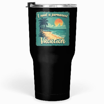 Discover Sun, Sand, and Sea: Beach Bliss Tumblers 30 Oz