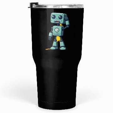 Discover Confused Robot  Tumblers 30 Oz