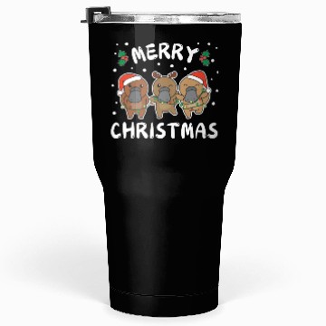 Discover Merry Christmas Cute Platypus Festive Lights Tumblers 30 Oz