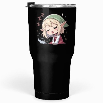 Discover Sleepy Sprite: Cute Elf Napping So Lovingly Tumblers 30 Oz