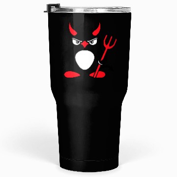 Discover Penguin Devil Horns Trident Hell Evil Cool Satan Tumblers 30 Oz