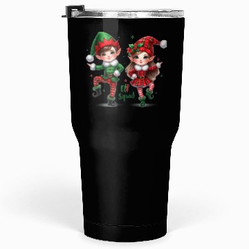 Discover Christmas Plaid ELF Squad Tumblers 30 Oz