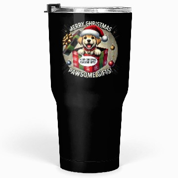 Discover Puppy Christmas Surprise Tumblers 30 Oz