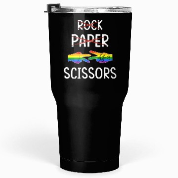 Discover LGBTQ Lesbian Rock Paper Scissors Tumblers 30 Oz