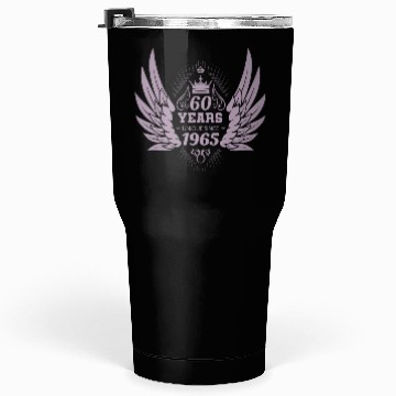 Discover 60 Years Unique Angel Wings Crown Tumblers 30 Oz
