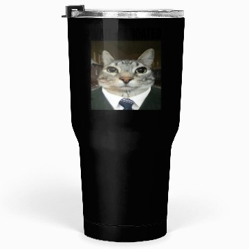 Discover WAIT I'M GOATED Cat Meme Tumblers 30 Oz Funny Casual Wear