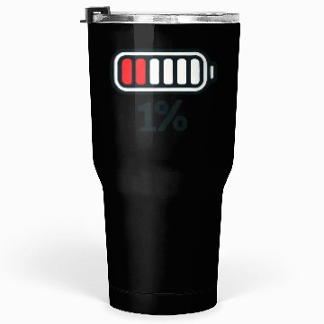 Discover Low Battery Icon with 1% Charge Tumblers 30 Oz