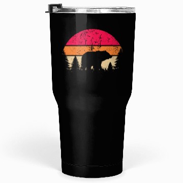 Discover Bear Nature Outdoor Hiking Forest Tumblers 30 Oz