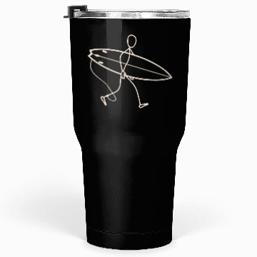 Discover Surfer walking with surfboard Tumblers 30 Oz