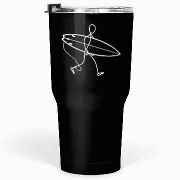 Discover Surfer walking with surfboard Tumblers 30 Oz