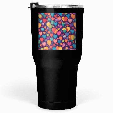 Discover Hearts and balloon design in multiple colors Tumblers 30 Oz