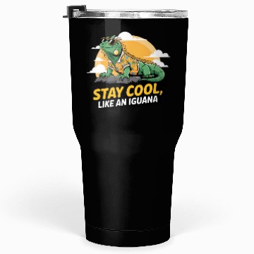 Discover Fun and Colorful Iguana Art for Reptile Lovers Tumblers 30 Oz