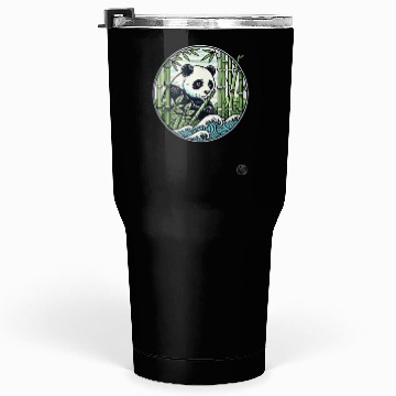 Discover Panda in Bamboo Forest Tumblers 30 Oz