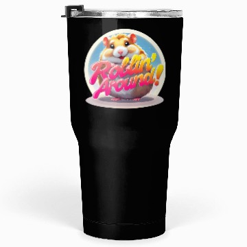 Discover Cheeky Hamster with Playful Text Tumblers 30 Oz