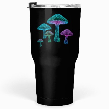 Discover Psychedelic Neon Fungi Glow Tumblers 30 Oz