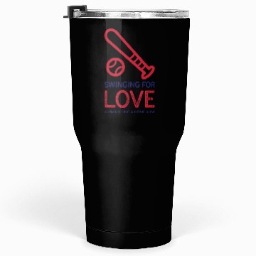 Discover Swinging for love’ Baseball Valentines Day Tumblers 30 Oz