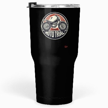 Discover Old School Moto Trial Tumblers 30 Oz
