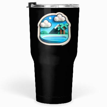 Discover Blue sky with cloud Tumblers 30 Oz