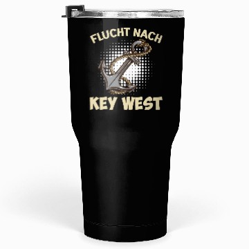 Discover Florida Sailing FLYING TO KEY-WEST Sunshine-State Tumblers 30 Oz