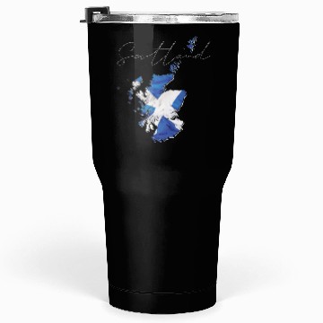 Discover Scotland Flag in Scotland Map EN Tumblers 30 Oz