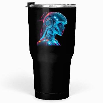 Discover female robot Tumblers 30 Oz